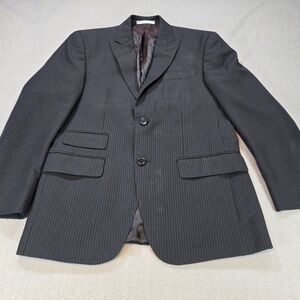 Michael Kors Charcoal Pinstripe Blazer Tailored Two Button Jacket